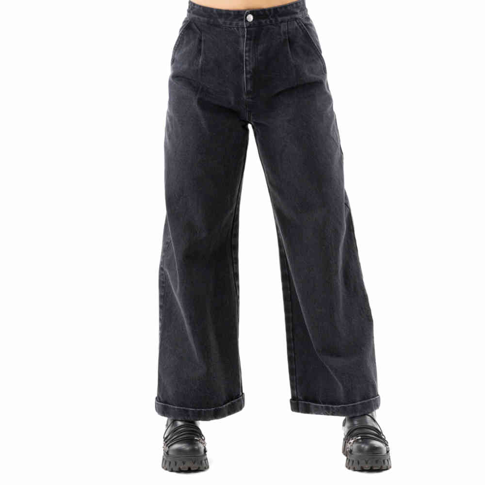 Chemical Black - Deia Weite Hose - Schwarz